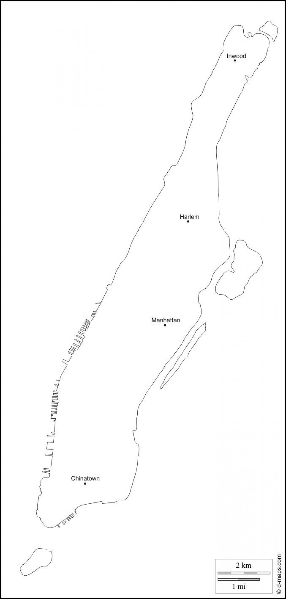 hutsik mapa Manhattan