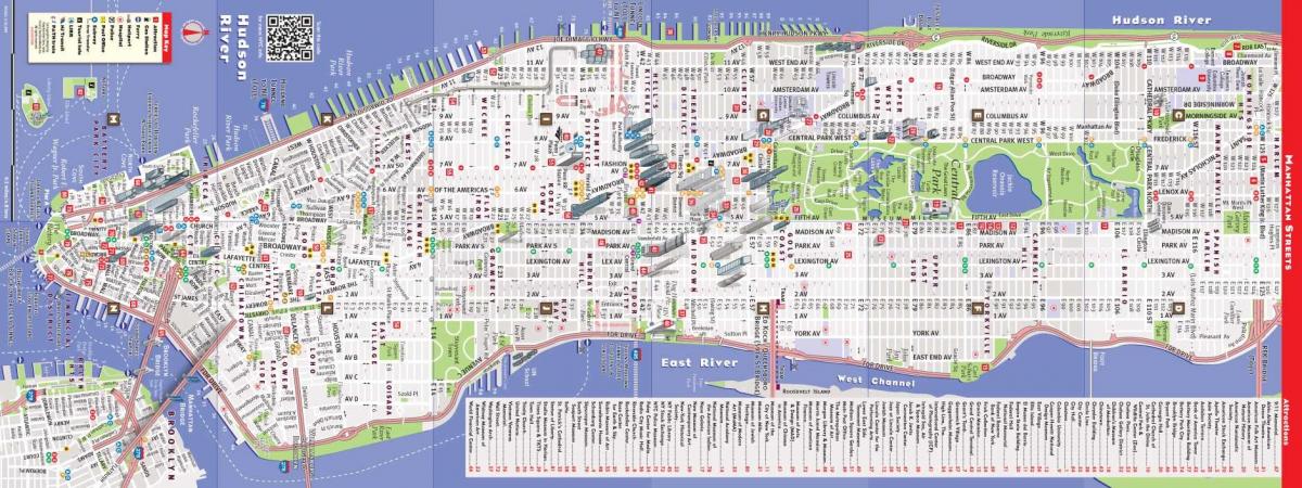 mapa zehatza Manhattan ny