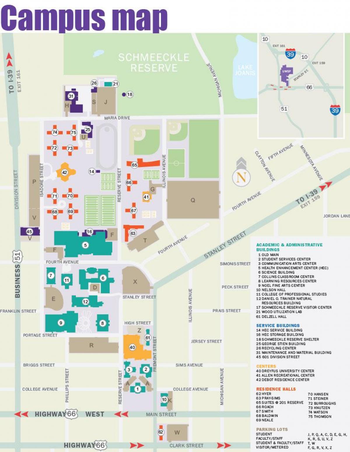mapa NYU campusa