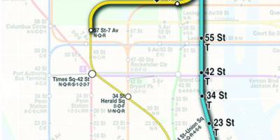 Mapa bigarren avenue metroan