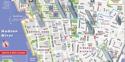 Lower Manhattan turismo mapa