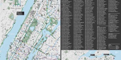 Manhattan txirrindularitza mapa