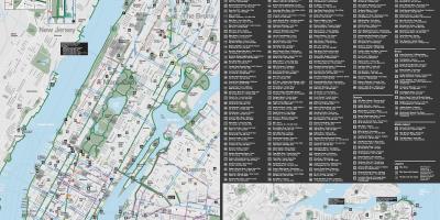 Manhattan bizikleta erreia mapa