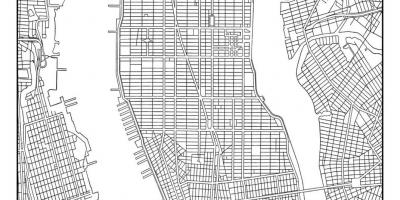 Mapa Manhattan sareta