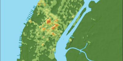 Mapa topografikoak Manhattan