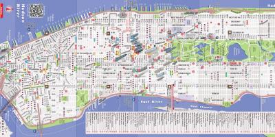 Mapa zehatza Manhattan ny